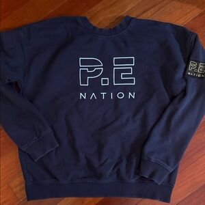 P.E Nation Dark Blue Crewneck Sweatshirt Size M